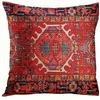 Retro Red Ethnic Style Home Decoration Pillowcase Bedroom Room Decoration Pillow Cover, Living Room Sofa Chair Cushion Cover