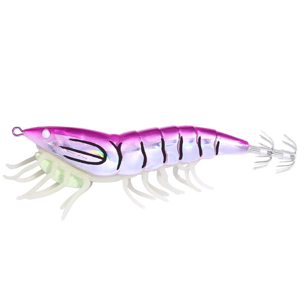 Светящаяся приманка для креветок, 12 см, 22,4 г, приманки для ловли кальмаров Leurre, приманка для кальмара, осьминога, каракатицы, Calamar 3,5 #, крючок