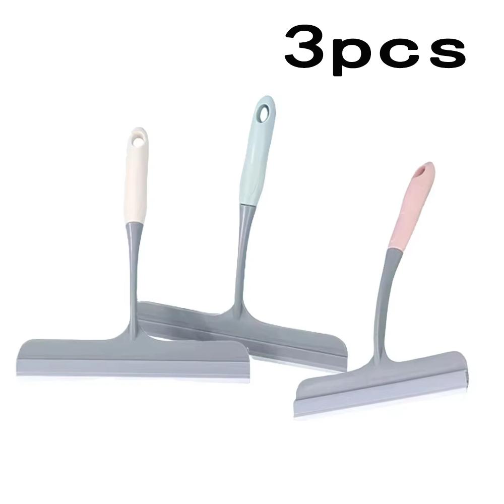 Silicone Scraper Wiper Durable For Window Glass Shower Door Kitchen Countertops Multi-Surface Car Glass Dewatering Cleaning Tool