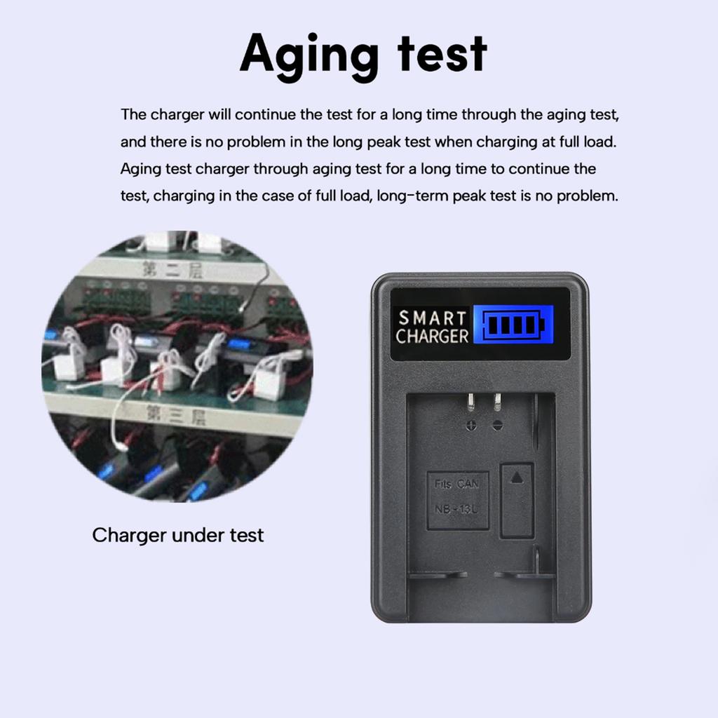 Компактное ABS NB 13L Зарядное устройство для аккумулятора камеры с ЖК-дисплеем для Canon G5X G7X Камера Вариант зарядки USB-зарядное устройство