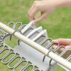 Sock Drying Rack with 32 Clips Strong Load-bearing Foldable Design Multipurpose Socks Underwear Laundry Hanging Rack