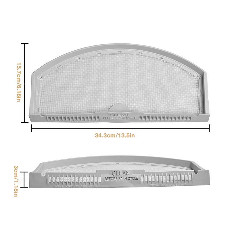 Сетчатый фильтр для ворса сушилки Компактный корпус с крышкой Для сушилки Маленькая деталь сушилки Ловушка для ворса Для дома Квартиры Жилого помещения Отеля Прачечной