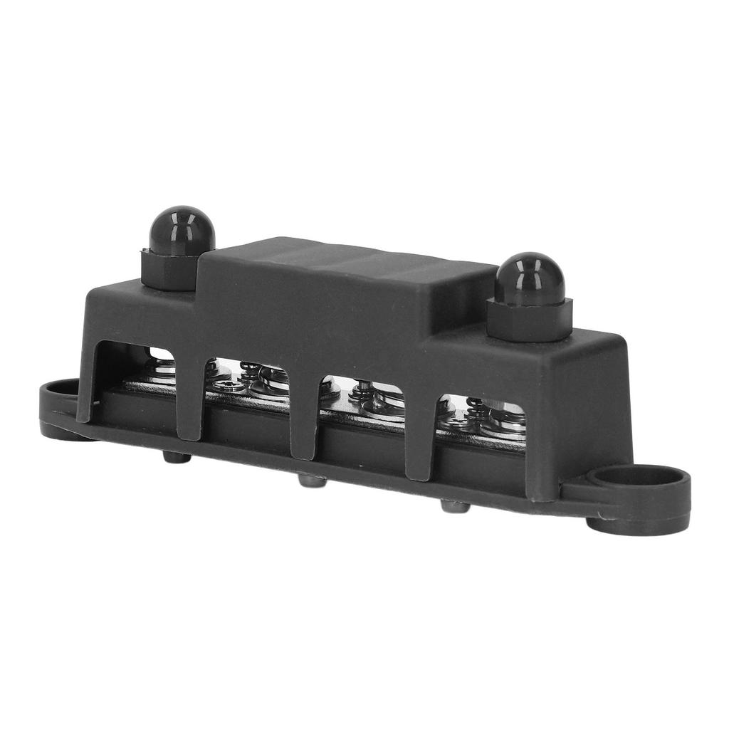 4-позиционная шина M10 шпильки блок распределения питания для автомобиля, дома на колесах, яхты 48 В постоянного тока 250 А черный