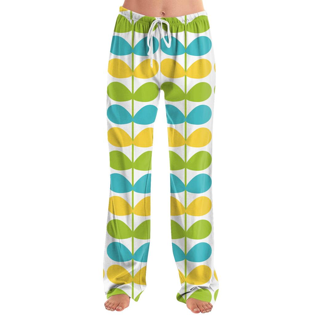 Женские модные свободные повседневные брюки с пасхальным принтом