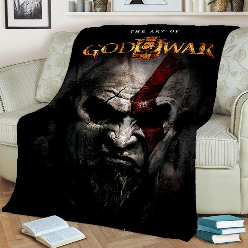 3D God of War Games Gamer Kratos HD одеяло, мягкое одеяло для дома, спальни, кровати, дивана, пикника, путешествия, офиса, одеяло, детское одеяло