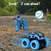 Light-Up Monster Truck Toy Set for Youngsters Ages 3-6 - Manual, Battery-Free Operation - Ideal Easter & Christmas Gift In Red/Blue