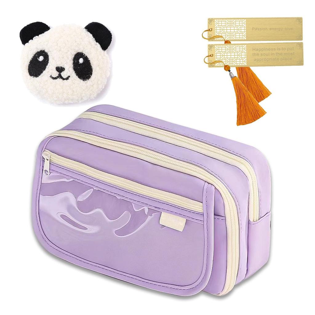 Пенал большой емкости, пенал для хранения с 3 отделениями, пенал большой емкости, пенал-органайзер для мальчика и ребенка