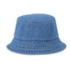 Women Men Washed Denim Summer Spring Travel Bucket Hat Outdoor Reusable Fisherman Hats Folding Caps Accessory Picnic