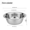 Stainless Steel Drain Basin & Rice Sieve