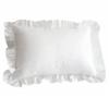 Удобная белая наволочка принцессы, мягкая, влагоотводящая, декоративная наволочка с оборками, несколько размеров, защита для наполнителя подушки