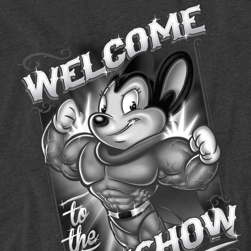 Унисекс Взрослая футболка Mighty Mouse Mighty Gunshow