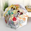 1pc Dragon Mickey Minnie Pattern Beautiful Looking Automatic Folding Umbrella, 3 Folding, 8 Pole Frame Design, Durable and Suitable for Trav