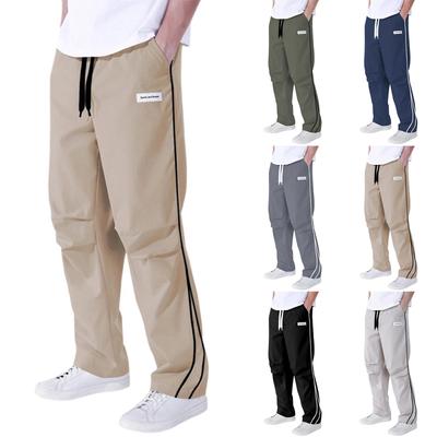 Мужские комбинезоны, повседневные брюки с несколькими карманами и завязками, походные брюки