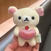 Rilakkuma Мишка с сердцем и цыпленок Плюшевый брелок-рюкзак
