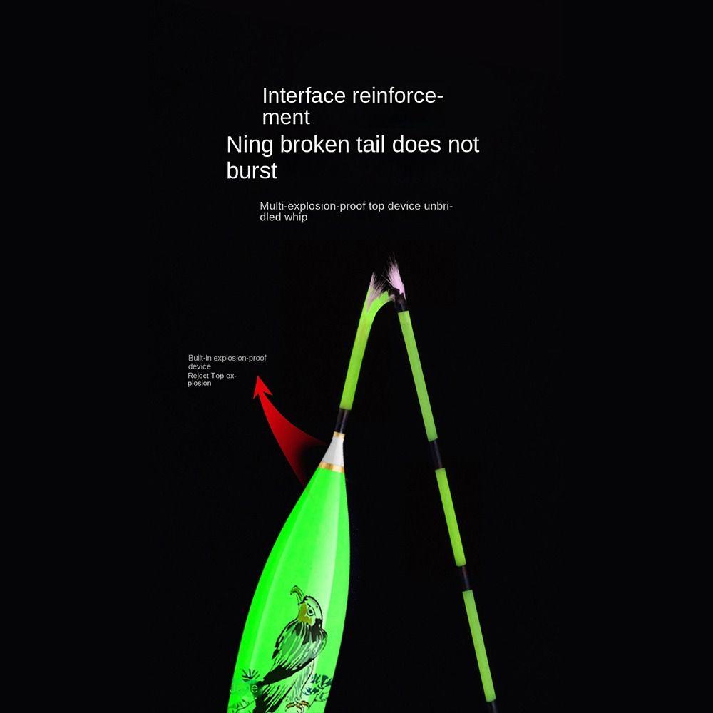 Eye-catching Triangle Tail Rocky Fishing Lure Float Slip Drift Tube Light Stick Floats Fishing