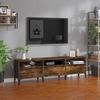 VidaXL TV Stand Smoked Oak 150x30x44.5 Cm Engineered Wood 831922