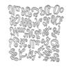 English Alphabet Collection Design Style Metal Cutting Die Stencil for DIY Scrapbooking Album Photo Embossing Paper Card Craft Decor