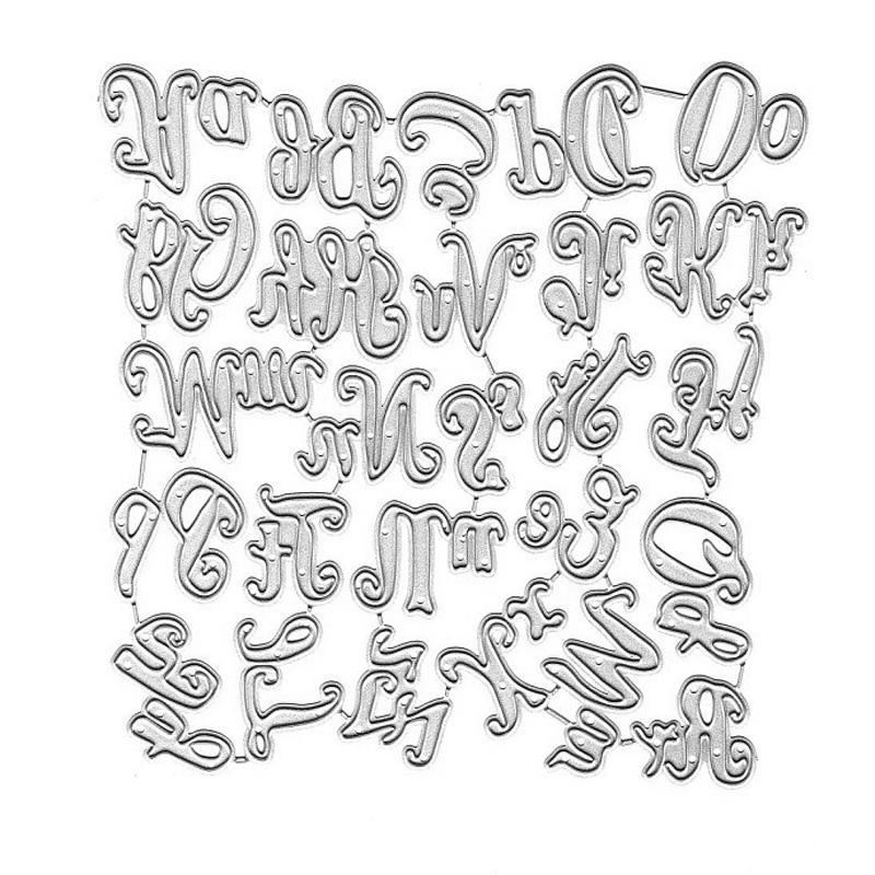 Alphabet Collection Design Style English Metal Cutting Die Stencil For Diy Scrapbooking Album Photo Embossing Paper Card Craft Decor