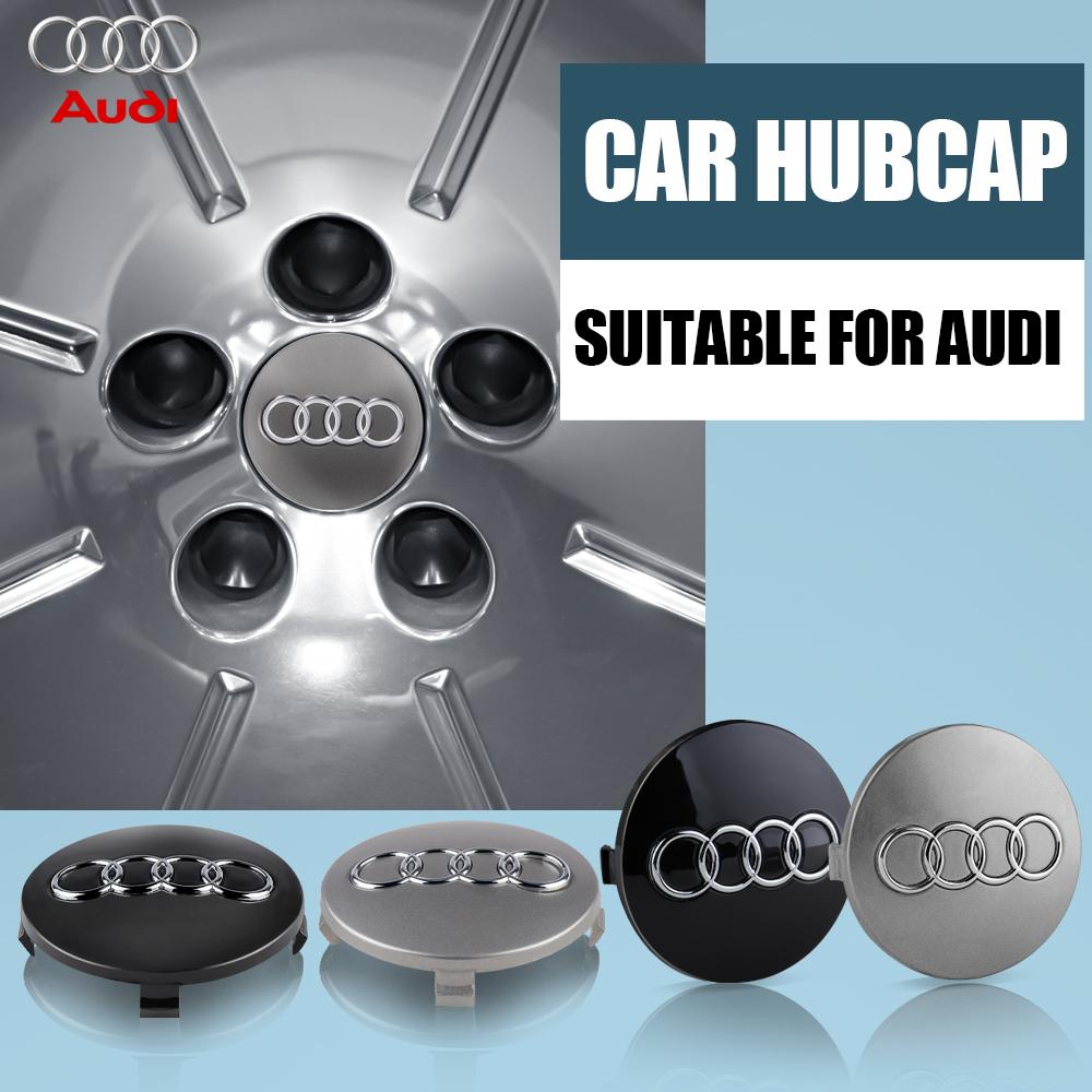 For Audi A4 4pcs 59MM Car Styling Badge Wheel Center Hub Cap Rim Caps For Audi A4 B5 B6 B7 A1 A3 8P 8L A6 C5 C6 A5 A7 A8 Q3 Q5 Q7 TT S3 S6 S