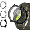 Чехол для Samsung Galaxy watch 7/6/5/4 44мм 40мм Защитный Полный экран Защитное закаленное стекло PC бампер Galaxy watch 7 Чехол