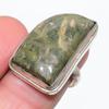 Natural Unakite Gemstone Handmade 925 Sterling Silver Jewelry Ring Size 7.5 Z9a42
