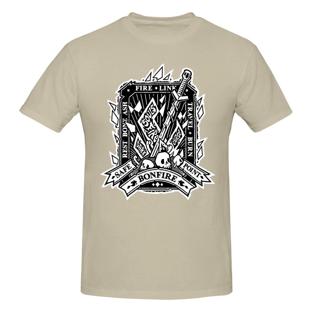 Funny Dark Bonfire Emblem With Curse Souls Unisexs Printed Tshirt Unisex T Shirtshirt Male