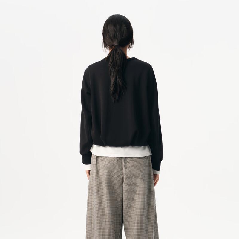 broadcast Women's Loose Fit Round Neck Long Sleeve Sweatshirt