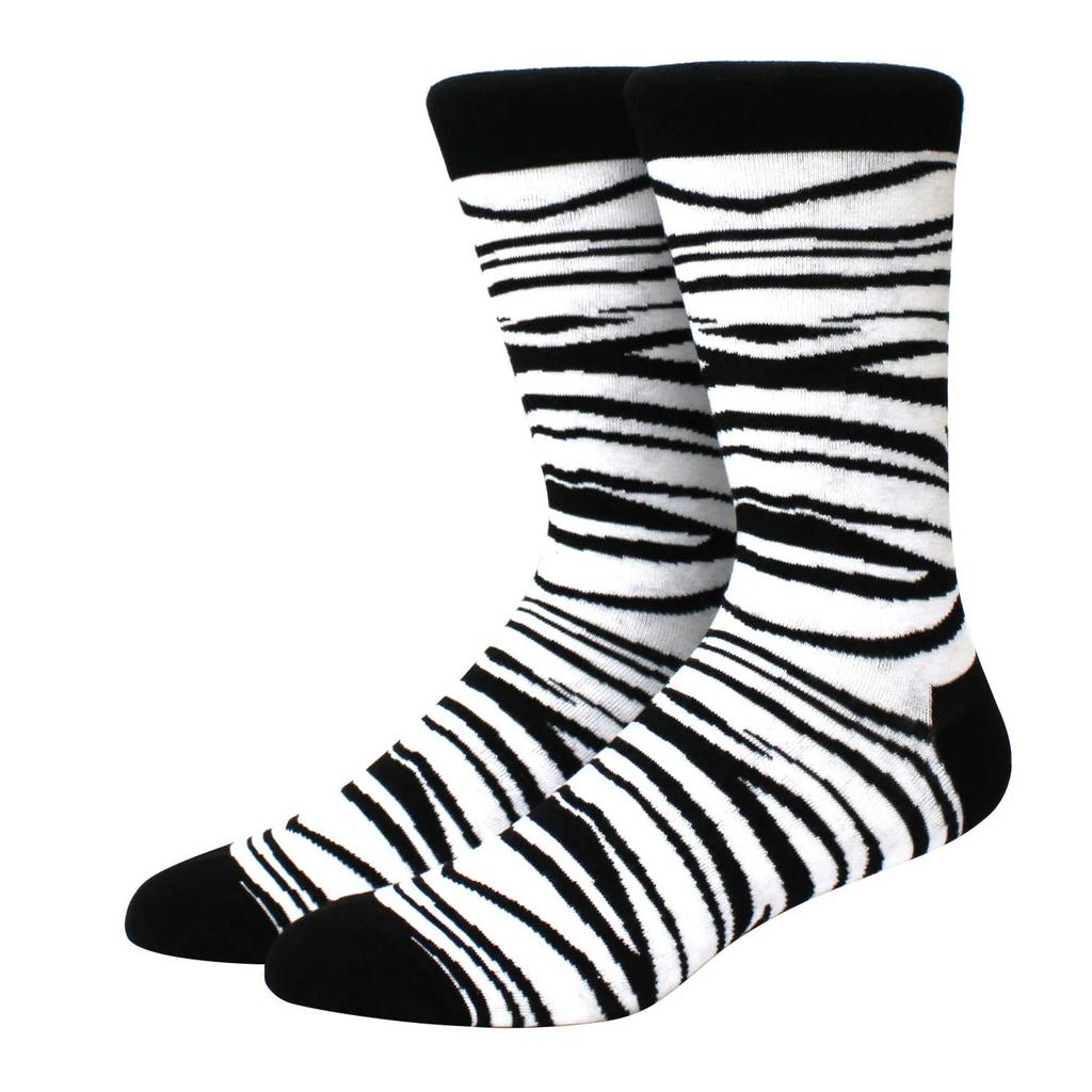 Большие размеры Новые модные носки Happy Funny Couple с забавным персонализированным мультяшным жаккардом Длинные хлопковые носки-трубы