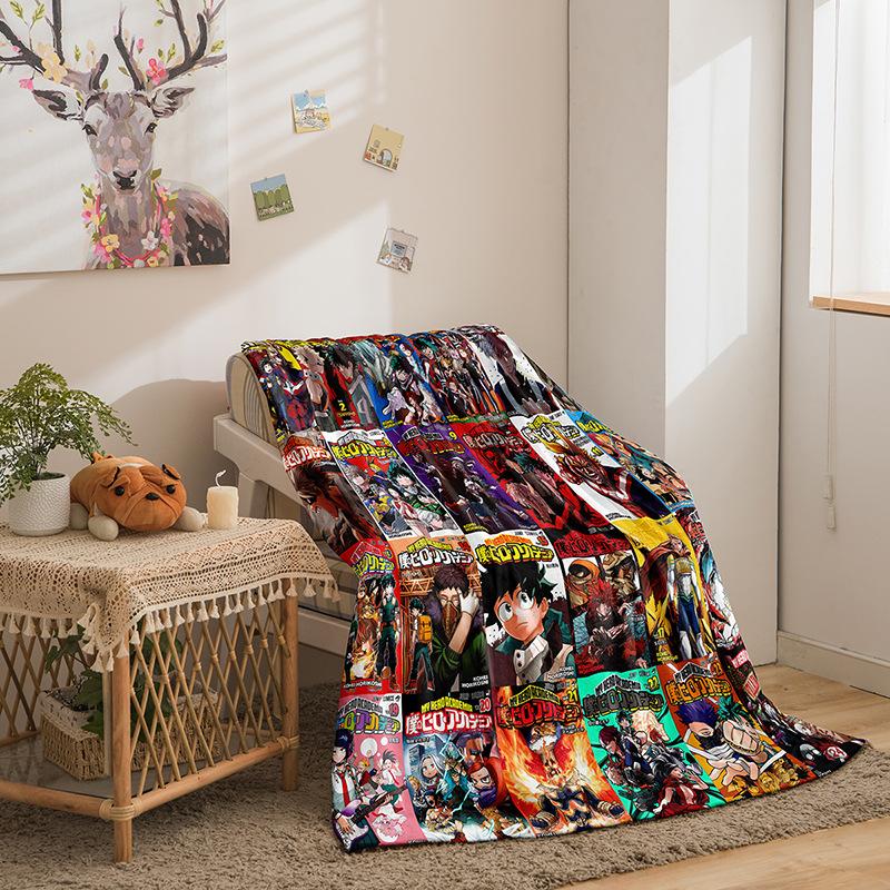 Серия Моя геройская академия Фланелевое одеяло 3D-печать Одеяло для дивана Утолщенное одеяло Партия