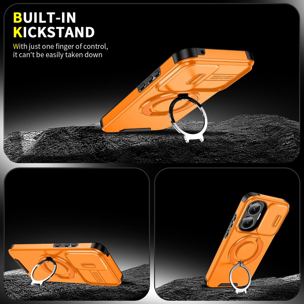 Для Mi POCO X7 Pro Защита камеры-слайдера Магнитная подставка Чехол для телефона для Mi Poco X6 Pro F7 Ultra C75 Чехол-защитник