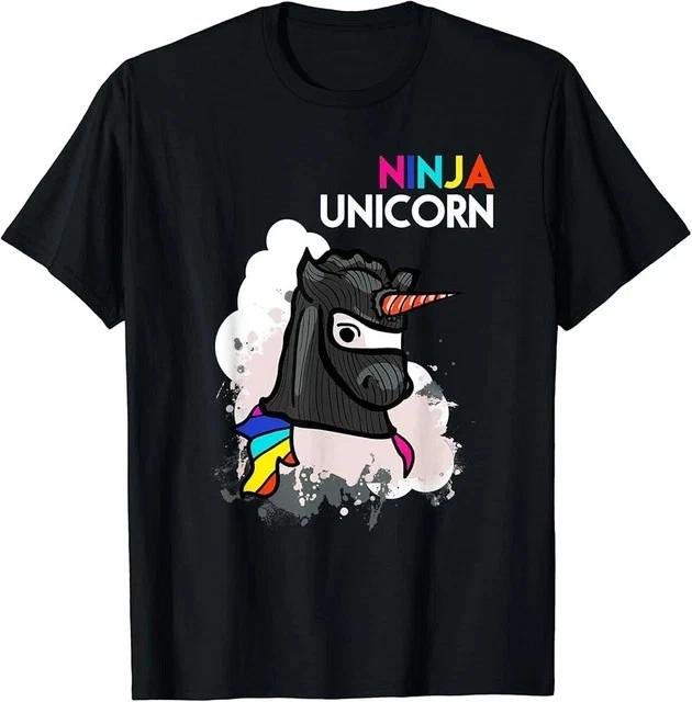 Unicorn Ninja Funny Cool Martial Arts Fighter Gift T-Shirt Size L & XL T-Shirt