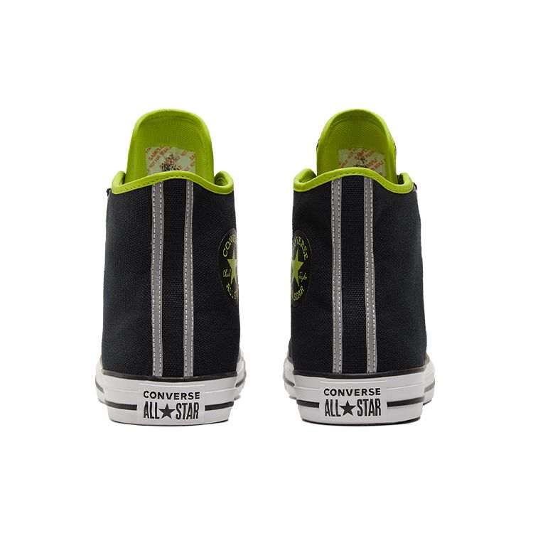 Converse Chuck Taylor All Star Deconstructed Модные Повседневные Универсальные Высокие Канвасовые Кроссовки Унисекс Кроссовки Черный Зеленый 172000C