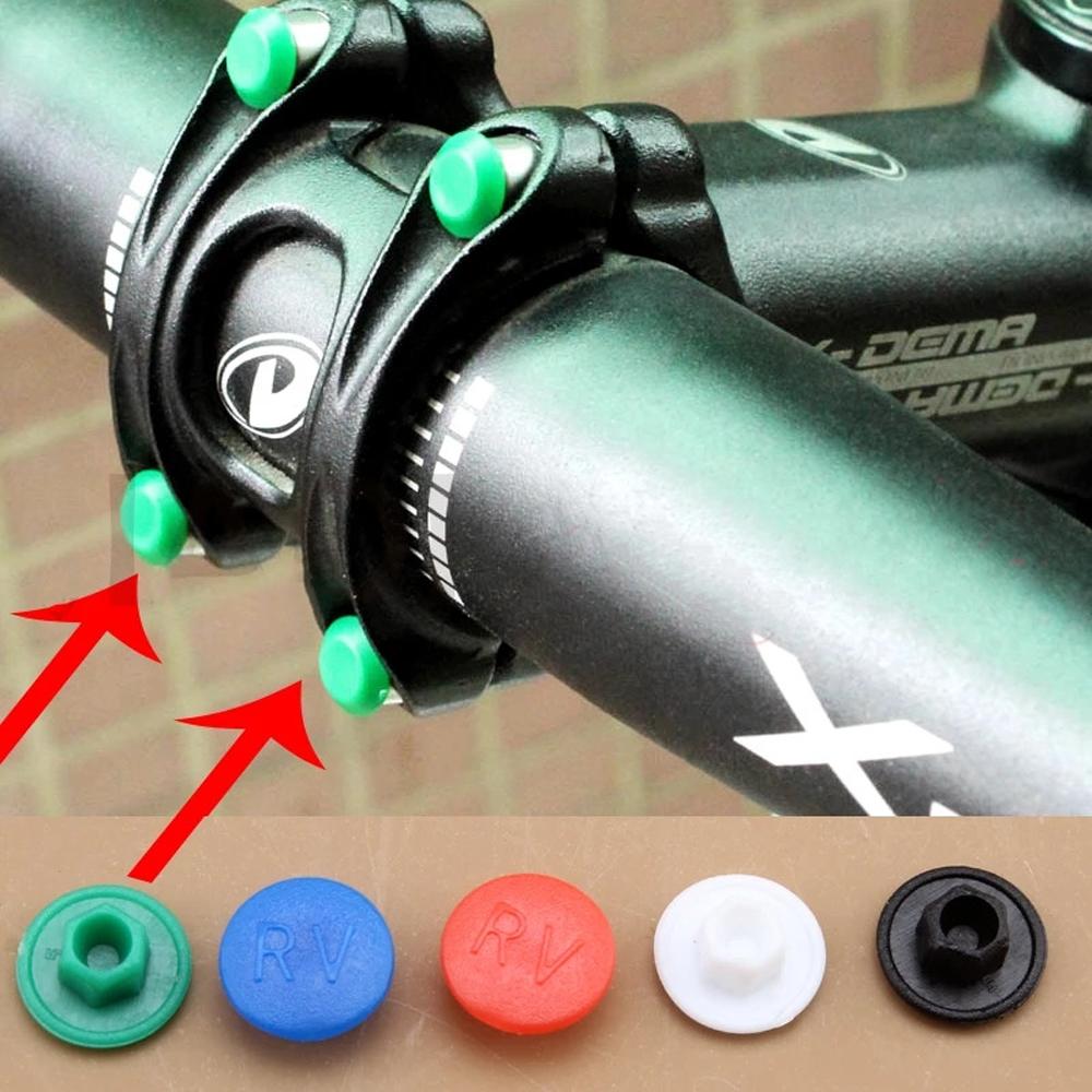 Bicycle Stem Protective Mountain Bike M5 Screw Dust-Proof Bike Headset Stem Hexagon Screws Cap Screw Caps Hexagon Bolt Cover