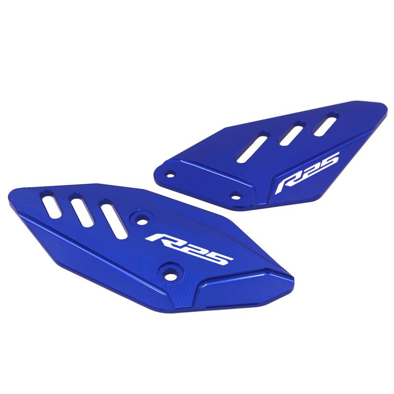 Motorcycle FootPeg Footrest Rear Set Heel Plates Guard Protector For Yamaha MT03 R3 MT25 R25 Accessories MT-03 MT-25 YZF R3