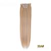 FREEDOM Synthetic Clip Hair Extensions 4Pcs/Set 24 Inch Long Straight Ombre Brown Blonde 8 Clips In Hair Extensions For Women