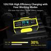 10-Amp 12V Car Battery Charger, 24 Volt 5A Fully-Automatic Battery Charger with LCD Screen Pulse Repair