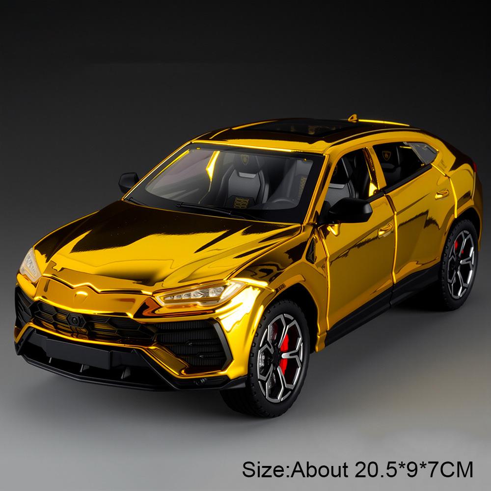 1:24 M3 Urus Сплав Игрушечная Машинка Литая Модель Резиновые Шины Оттяжка Рулевое Управление Передним Колесом Открывающиеся Двери Коллекционные Модели Украшение