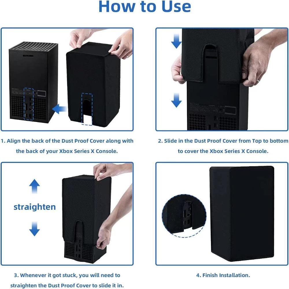 Waterproof Dust Cover Dustproof Game Console Accessories for Xbox Series X For Xbox Series X