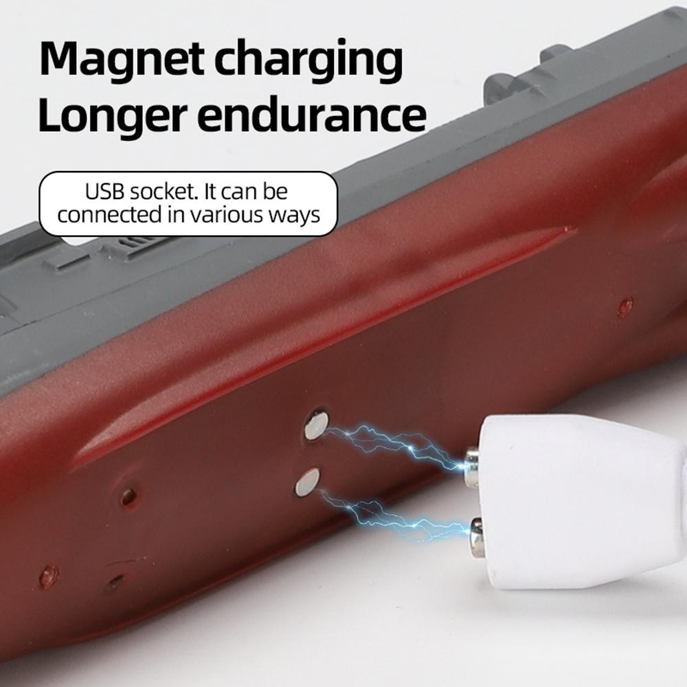 2.4G Remote Control Boat Waterproof High-Speed Simulation Ship Warship Model Rechargeable Mini