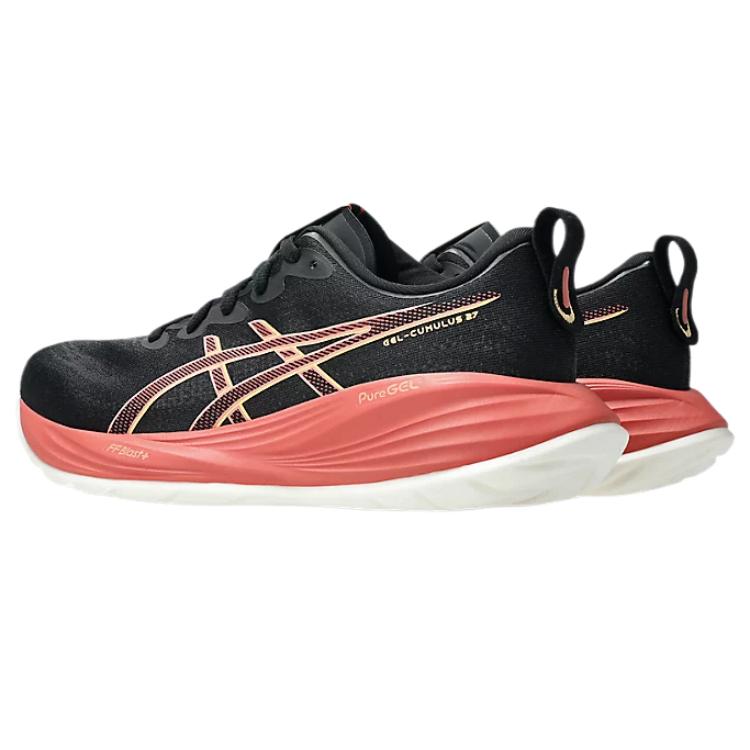 Asics Gel-Cumulus 27 Модные Минималистичные Тренд Аэстетика Низкие Кроссовки для Бега Женские кроссовки Черный 1012B772-003