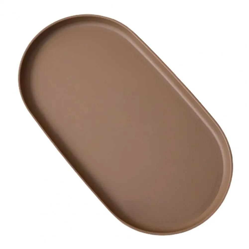 Stackable Oval Fruit Plate Dessert Tray Reusable Food Serving Tray Snack Plate with Smooth Edge Kitchen Serving Dish for Kitchen
