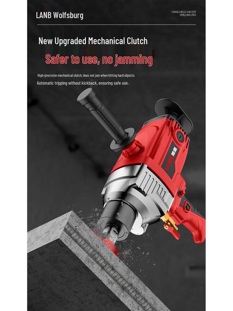 Diamond Core Drill Machine: Handheld & Stand, Wet/Dry, Concrete & AC Hole Opener, Water Drill Mixer