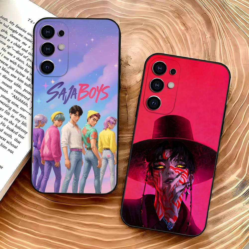 Чехол для телефона K-Pop D-Demon H-Hunters от S-Saja для Samsung S25, S24, S21, S22, S23, S30, Ultra, S20, Plus, Fe, Lite, Мягкий черный чехол