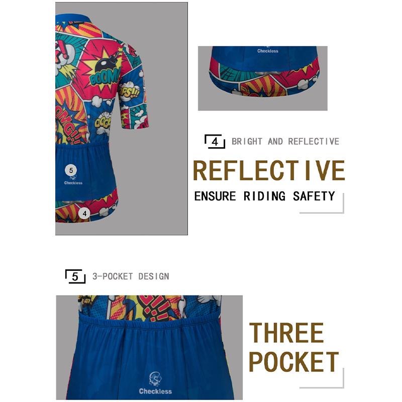 Новинка 2023 года, велосипедный костюм с короткими рукавами, высокая эластичность, быстросохнущий дорожный велосипед, мужской летний дышащий топ