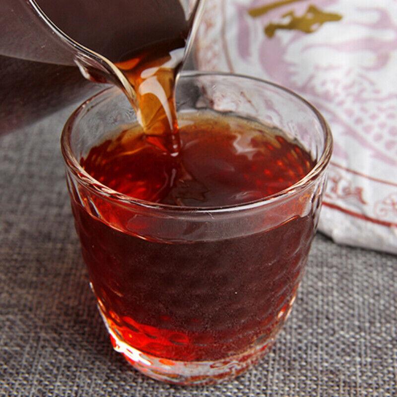 357g High Quality Black Tea Golden Bud Ripe Tea Big Leaf Aromatic Pu'er Tea Cake