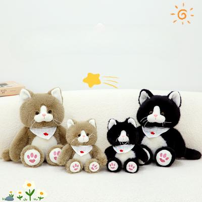 Милая плюшевая игрушка кошка, кукла кошка, подушка для бросания, детский подарок, котенок, тряпичная кукла, подарок на день рождения