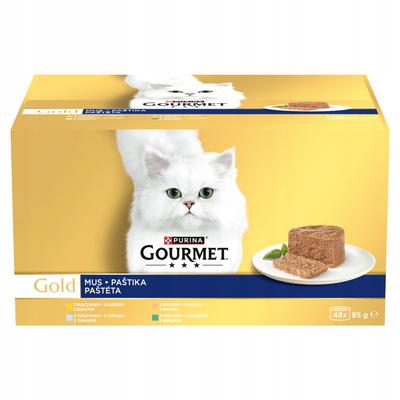 PURINA GOURMET GOLD Мусс Ассорти вкусов 48x85г