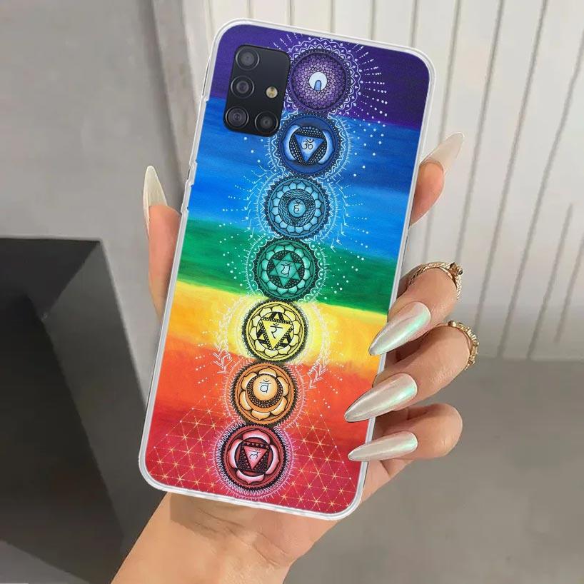 Yoga Chakra Spiritual Energy Universe Phone Case for Samsung Galaxy A52 A32 A22 A12 A02S A50S A30S A10S Note 20 Ultra 10 Plus S1