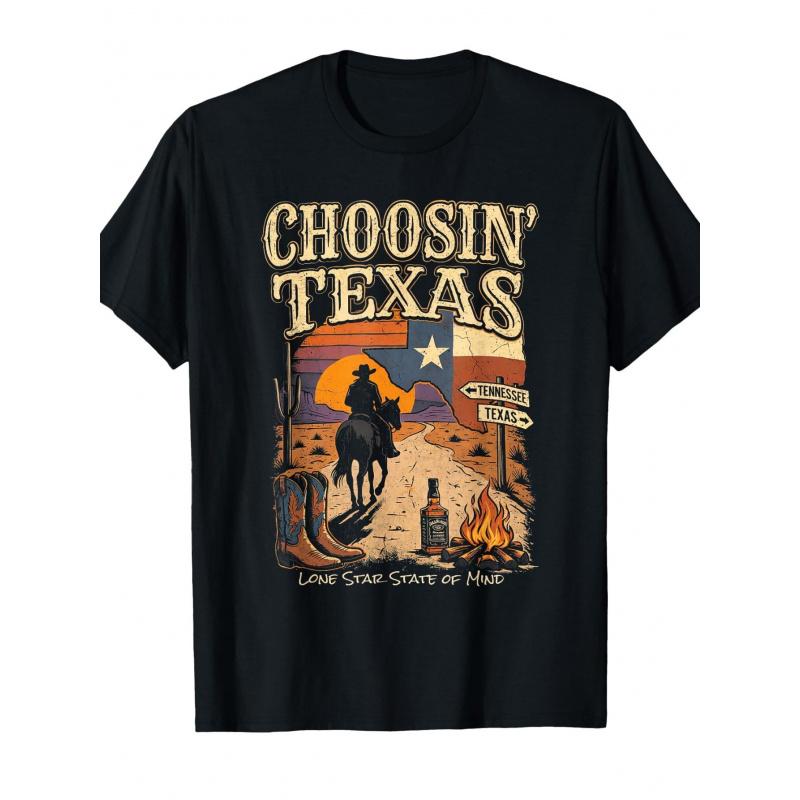 Choosin Texas Lone Star State of Mind Cowboy Western T-Shirt