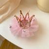 Vintage 3D Crown Lace Hair Pin Clip Princess Kawaii Children Girls Decroative Hairpin for Kids Birthday Party Accessories Gift